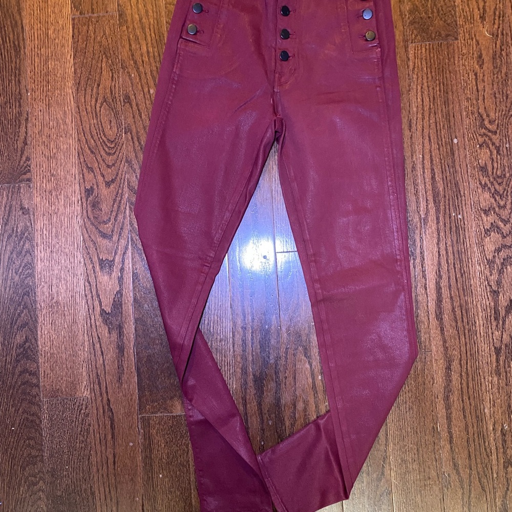 Women's Burgundy Jeans